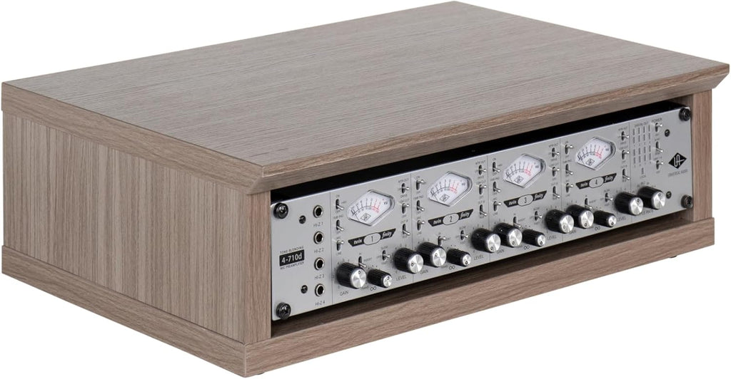 Gator Frameworks Elite Furniture Series 2U Wood Desktop Studio Rack in Driftwood Grey Finish (GFW-ELITERK-2U-GRY)