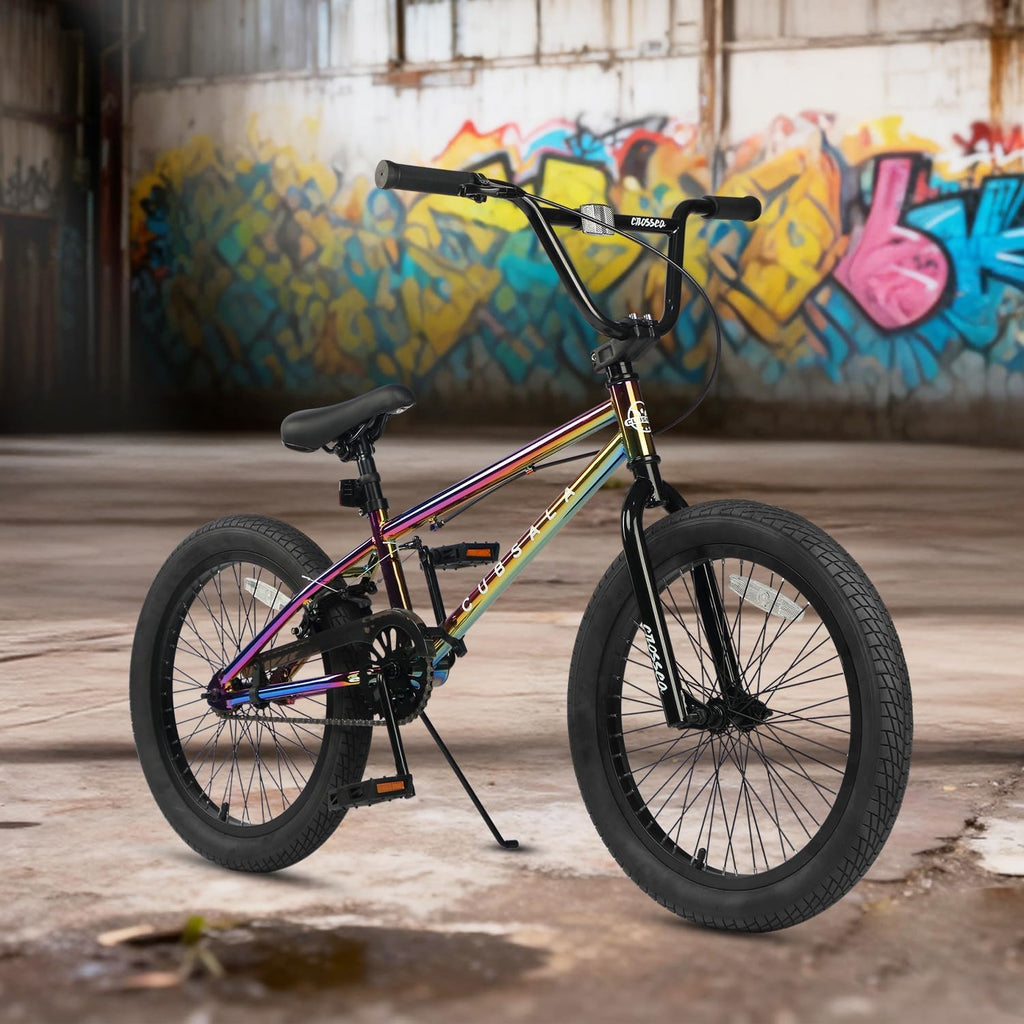 cubsala Freestyle BMX Bike, 18 20 Inch Kids Bicycle for 5-13 Years Old Kids and Beginner Level Rider, Multiple Colors
