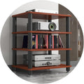 1/2/3/4 Layers Home Office Audio Equipment Stand, Multi-Functional Shelving Unit for Speakers Books, Storage Rack with Optional Tier Spacing(Brown,60 * 40 * 70cm(4Tier))