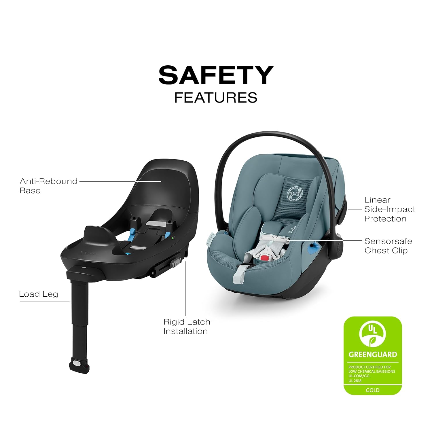 Cloud G Pro Comfort Extend Infant Car Seat - Stormy Blue