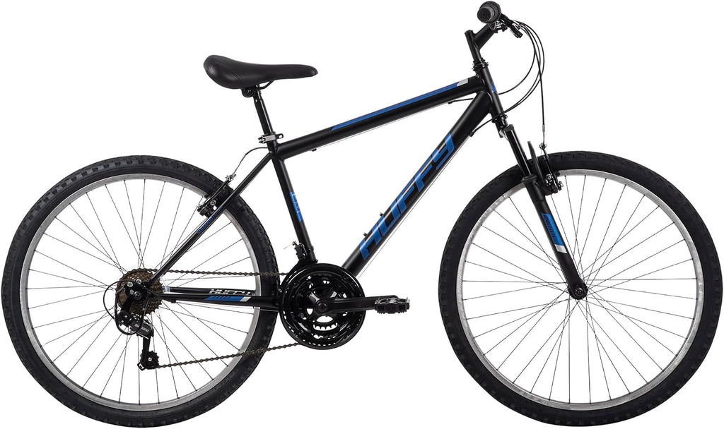 Huffy Stone Mountain Bike for Men and Women, 20'/24'/26', 6-Speed (20') or 21-Speed, Front or Dual Suspension (Varies), Multiple Colors, Adjustable Saddle, Shimano Equipped, All-Terrain Tires
