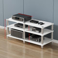 Corner AV Media Storage Rack, 2/3/4-Tier Stereo Cabinet, Movable Audio Tower Stand for Entertainment System, Video Game Console Shelf, Home Theater Organizer.