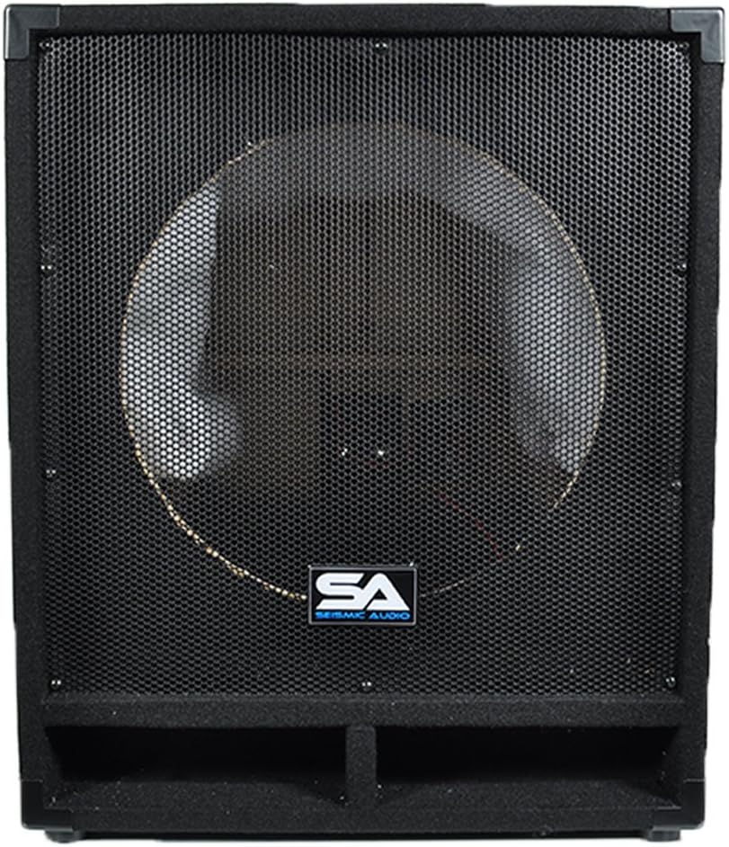 Seismic Audio - Baby-Tremor_Empty-Pair - Pair of Empty 15' Subwoofer Cabinets - PA/DJ/Band Live Sound Loudspeakers