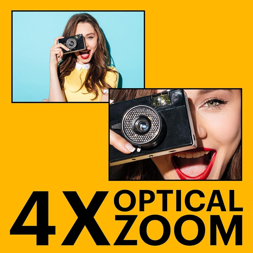 Kodak PIXPRO FZ45 Digital Camera, 16MP Point & Shoot with 4X Optical Zoom, 27mm Wide Angle, 2.7 Inch LCD, 1080p Video, Red