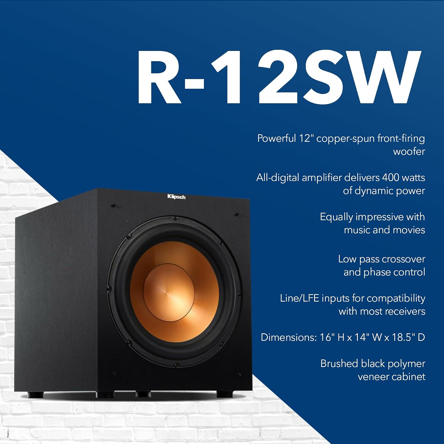 Klipsch Reference 5.2 Home Theater System, Bundle 2X R-625FA Floorstanding 2X R-12SW Subwoofer, R-52C Center, R-41M Bookshelf Speakers, and Yamaha RX-A2AB 7.2-Channel AV Receiver