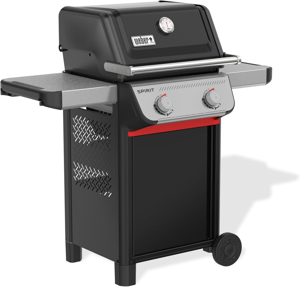 Weber Spirit E-210 Liquid Propane Gas Grill for Outdoor Cooking and BBQ, 2 Burners, Black – Porcelain-Enameled Cast-Iron Grates & Snap-Jet Ignition