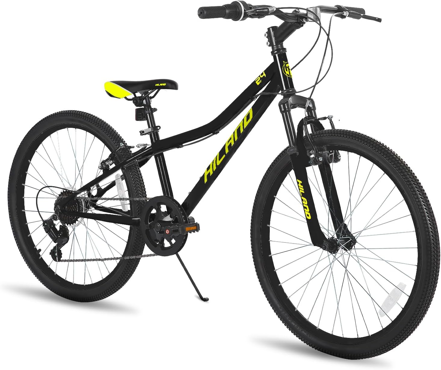 Hiland 20 24 Inch Mountain Bike for Kids Age 5 + Year Old, Front Suspension Fork Kids' Bicycles for Boys Girls Multiple Colors