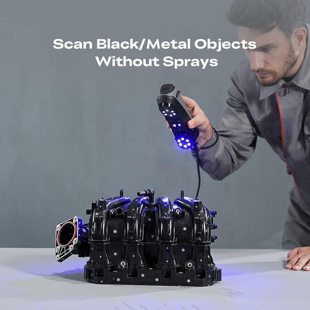 Creality 3D Scanner Sermoon S1 for Engineering Printing, 1+7+34 Blue Laser Handheld Scanner with 90FPS Scan Range (5mm-4m) & 0.02mm Accuracy, Deep Hole Detection 0.1mm, Compatible with Windows/macOS