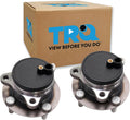 TRQ 2 Piece Front Wheel Bearing & Hub Assembly Set Compatible with 2017-2020 Fiat 124 Spider