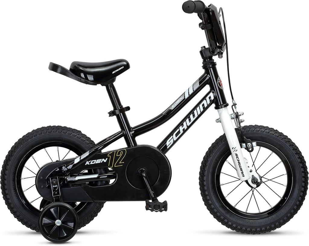 Schwinn Koen Bike, 12 Inch Bike for Kids Ages 2-4, SmartStart Ergonomic Design for Kids, Adjustable Seat Grows with your Child, Rear Coaster Brake and Front Caliper Brake, Training Bicycle