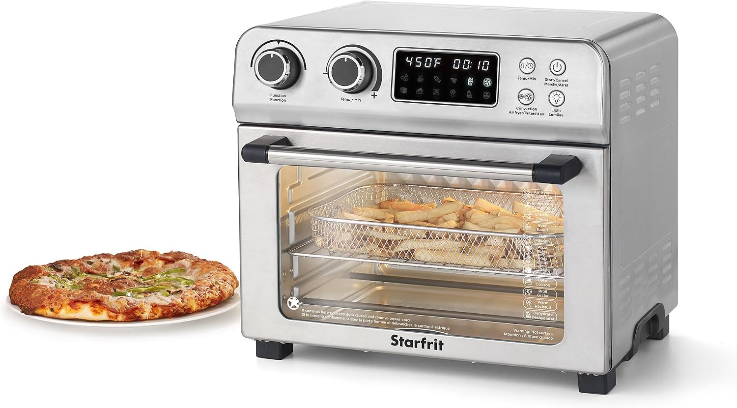 Starfrit 20.885-Quart 1,700-Watt Air Fryer Toaster Oven