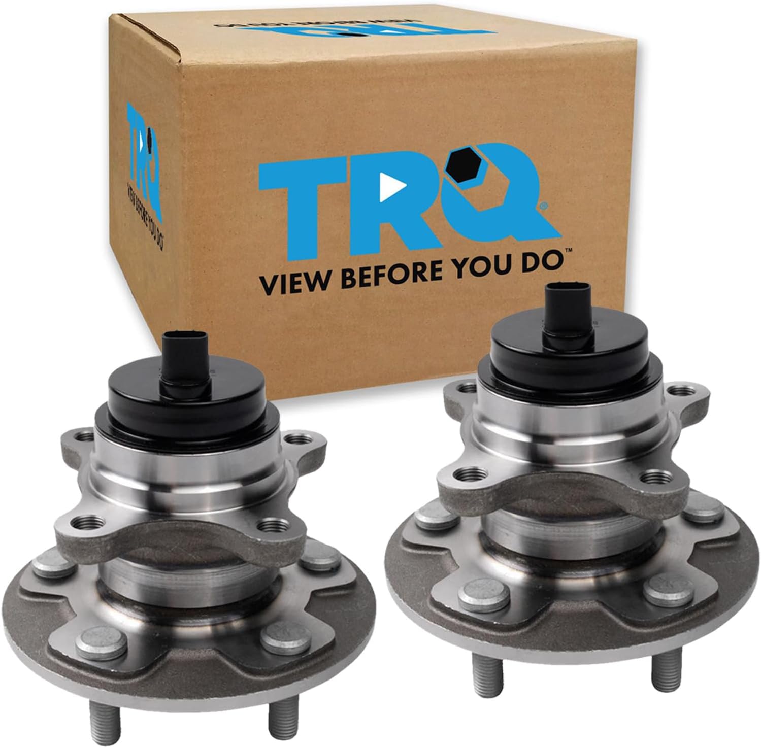 TRQ 2 Piece Front Wheel Bearing & Hub Assembly Set Compatible with 2016-2020 Lexus GS F 2015-2022 RC F