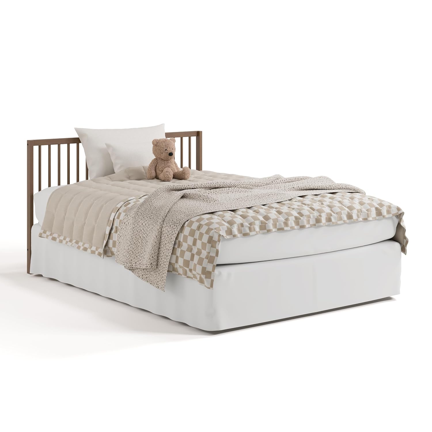Graco Teddi 5-in-1 Convertible Crib & Changer with Drawer – GREENGUARD Gold Certified Baby Crib Crafted from Wood, Converts to Toddler Bed, Daybed, and Full-Size Bed (Hazelnut)