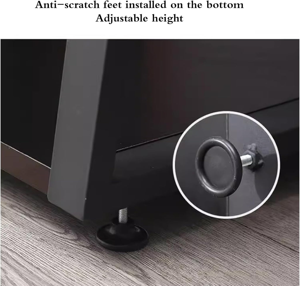 Audio Video Equipment Rack Cabinet HiFi Stand for Amplifier, Receiver Record Player Stand Media Storage Rack Home Theater, Office & Recording Studio Use(C,60 * 52 * 35cm(2Tier))