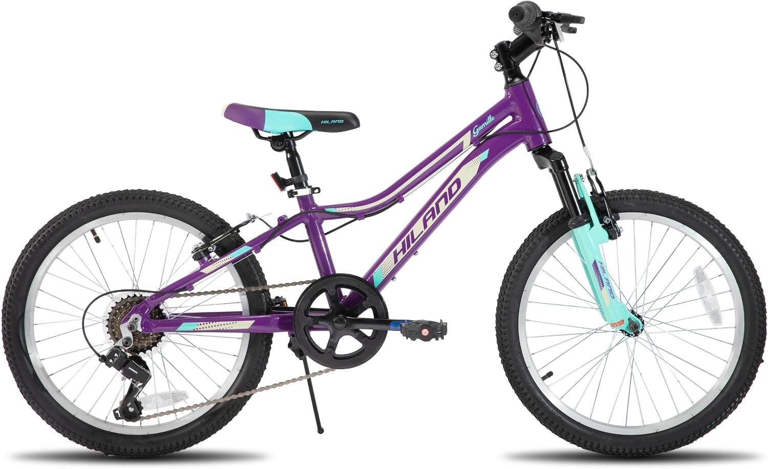 HILAND 20 Inch 26 Inch Mountain Bike for Women Girl, Lock-Out Suspension Fork, Aluminum Frame, Adult Ladies Mens MTB Bicycle