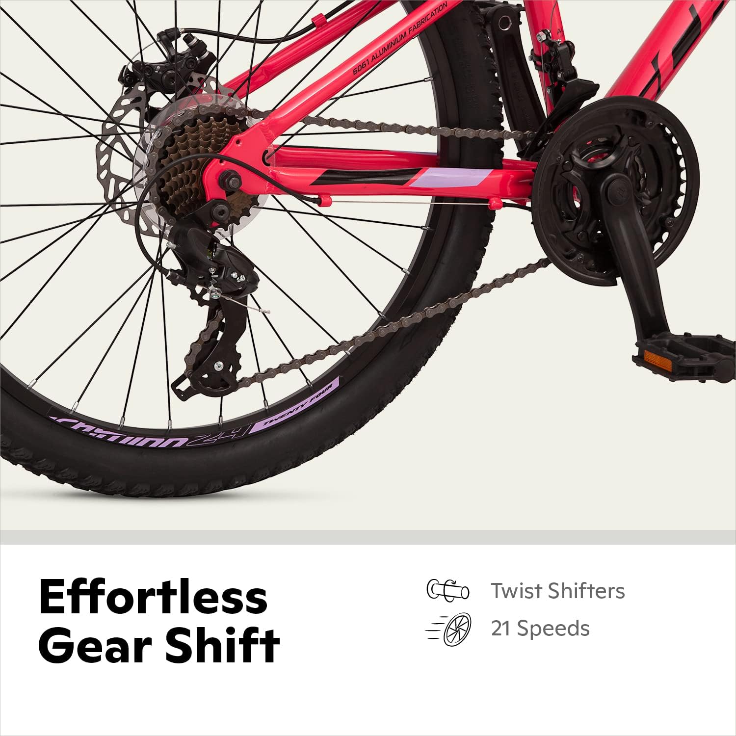 Schwinn High Timber Mountain Bike for Adult Youth Men Women Boys Girls, 24 to 29-Inch Wheels, 7 or 21-Speeds, Front Suspension, Aluminum and Steel Frame Options