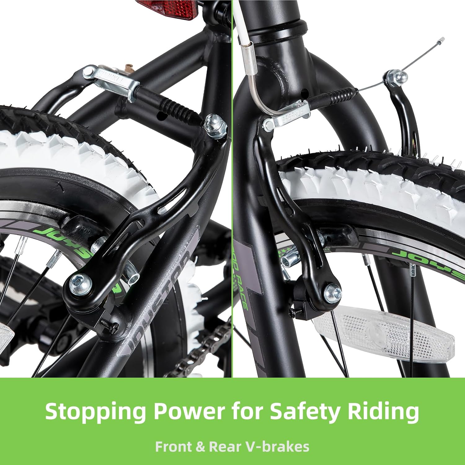 JOYSTAR Lubbock 20 24 Inch Kids Bike for Boys & Girls Ages 7-12 Years Hardtail Mountain Bike for Kids with 1-Speed/7-Speed Drivetrain, White Wall Knobby Tires, Kids' Bicycle