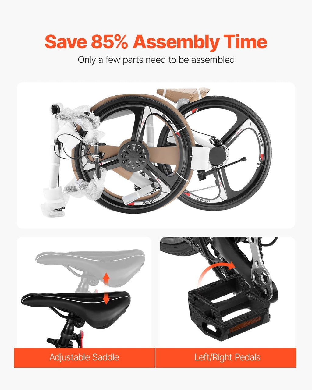 VEVOR Road Bike, 700C Wheels Racing Bike, Shimano Drivetrain City Commuter Road Bicycle, Urban Adult Sport Bicycle with Drop Bar, for Men and Women