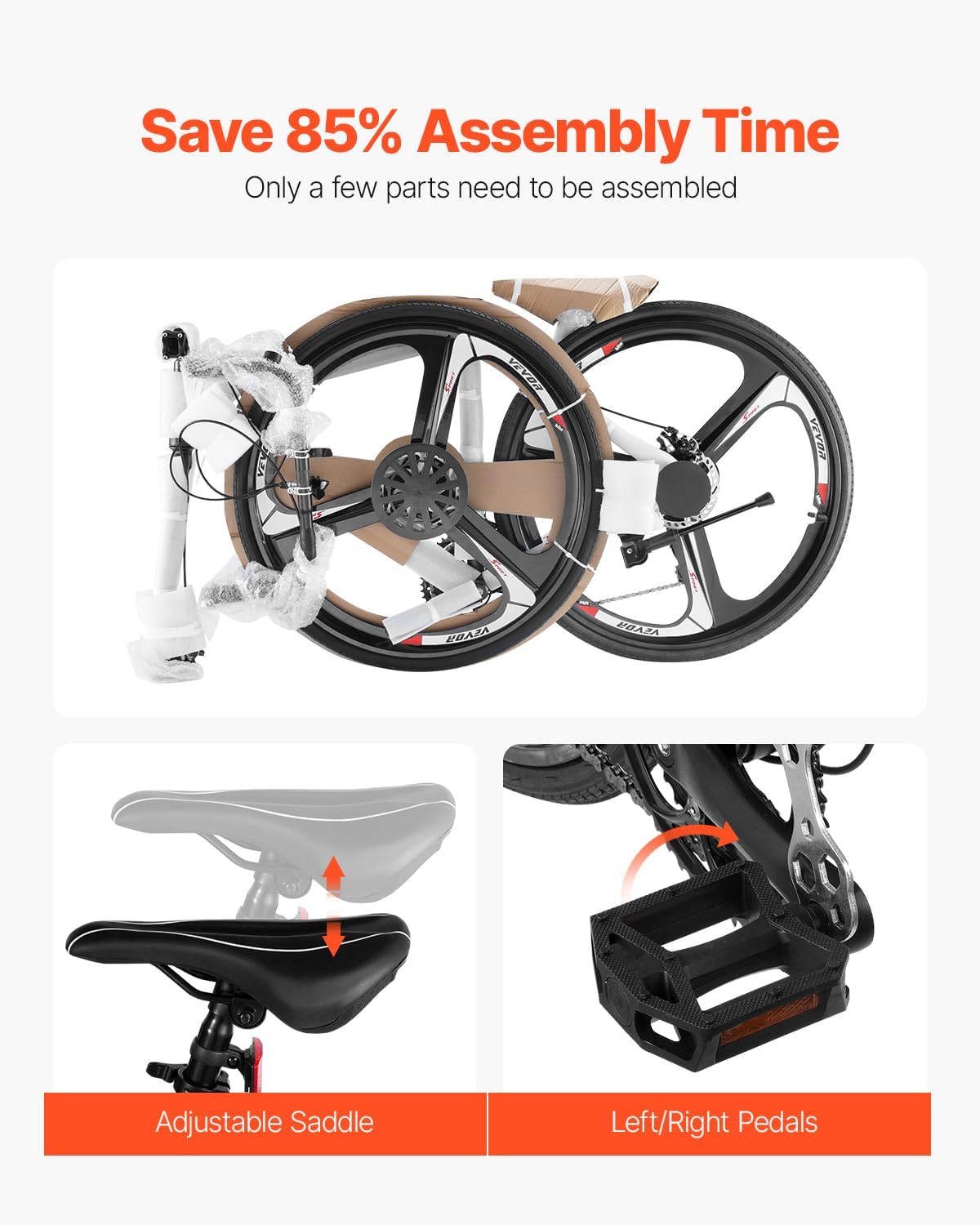 VEVOR Road Bike, 700C Wheels Racing Bike, Shimano Drivetrain City Commuter Road Bicycle, Urban Adult Sport Bicycle with Drop Bar, for Men and Women