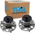 TRQ Rear Left and Right Wheel Bearing and Hub Assembly Set 2 Piece Compatible with 2020 Hyundai Elantra Sport 18-19 Ioniq Plug-in Hybrid 22 Ioniq 17-21 Kia NIRO
