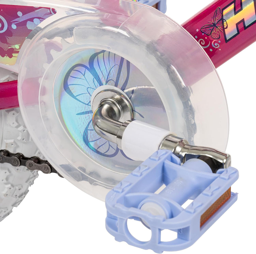 Huffy Illuminate Bike for Girls, 12/16/20 Inch Size Options, Ages 3+ Years Old, Removable Training Wheels (12' and 16' Only), Multiple Color Options, Easy Assembly, Adjustable Seat, Durable
