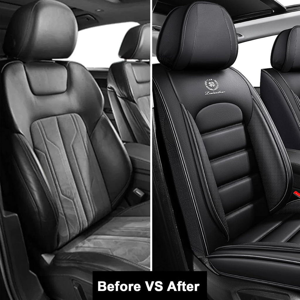2 Seat Covers for Subaru Outback 2000-2026 Breathable Car Seat Covers,Anti-Slip Waterproof Car Seat Protectors with Airbag,Automotive Vehicle Cushion with Storage Pockets (Standard,Black)