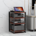 3/4/5/6 Tier Furniture Media Stand Audio Rack DVD CD Player Stand Power Amplifier Equipment Cabinet with Height Adjustable Wooden Shelf, Floorstanding Storage Shelves, 4 Colors ( Color : B , Size : 4-