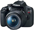 Canon EOS Rebel T7 DSLR Camera EF-S 18-55mm f/3.5-5.6 is II Lens Kit, 24.1 Megapixel CMOS (APS-C) Sensor, Full HD Videos, Built-in Wi-Fi, Beginner Photographers, Digital Camera, Black