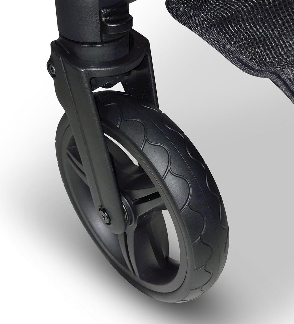 Venice Child Midnight Ventura Single to Double Sit-and-Stand Stroller & 2nd Toddler Seat (Package # 3)