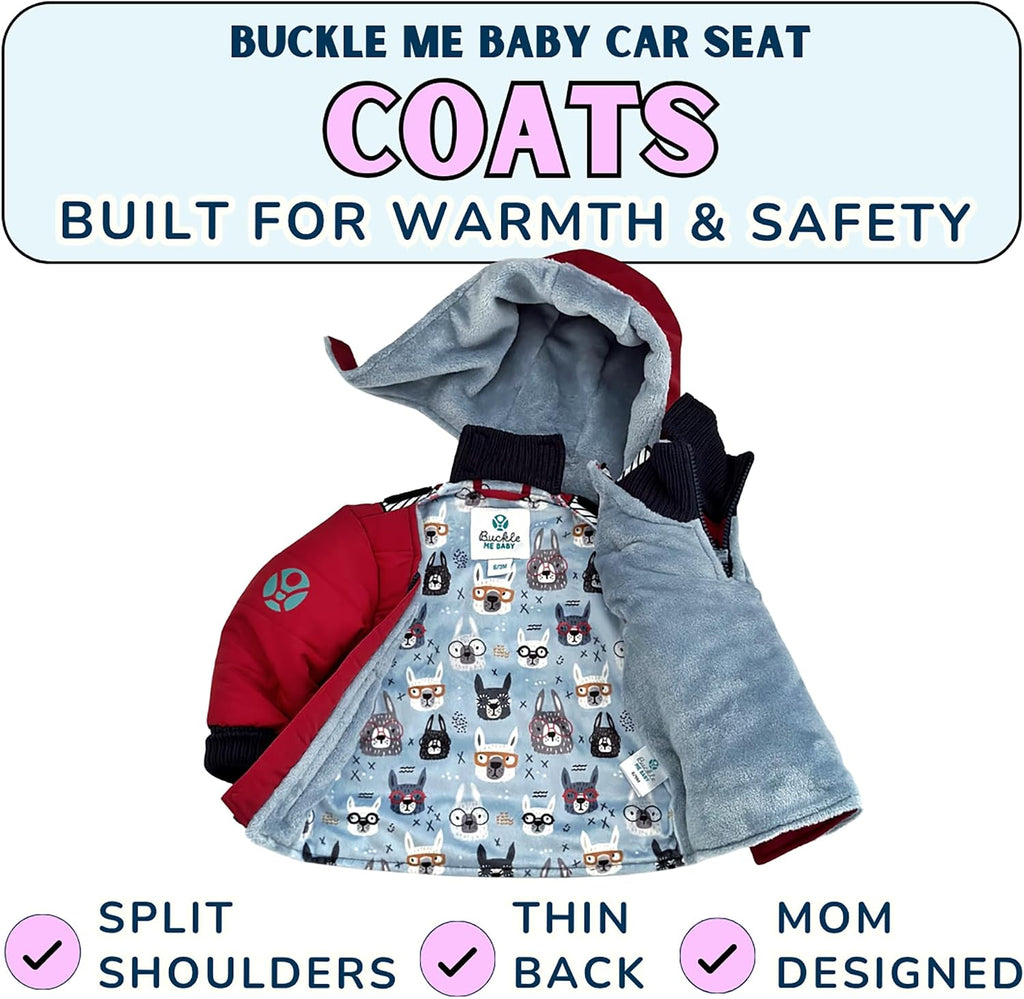 Buckle Me Baby Winter Coat | Toastiest Car Seat Jacket for Boys and Girls - Featured on Shark Tank 6 Months - 6 Years