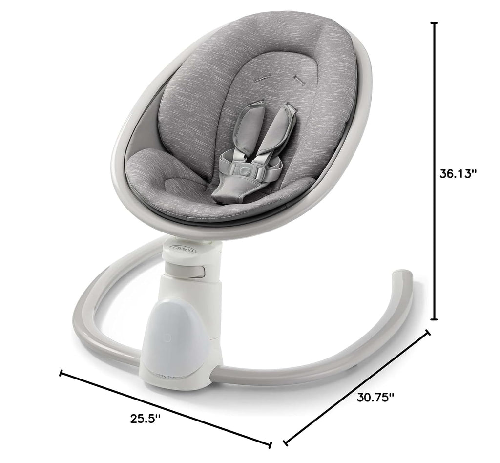 Graco® Soothe 'n Sway Bluetooth 3-in-1 Baby Swing — Grows with Your Child —Multiple Soothing Settings and Bluetooth Connectivity
