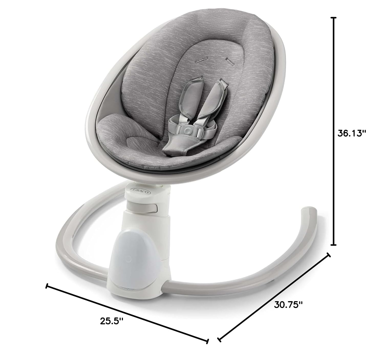 Graco® Soothe 'n Sway Bluetooth 3-in-1 Baby Swing — Grows with Your Child —Multiple Soothing Settings and Bluetooth Connectivity