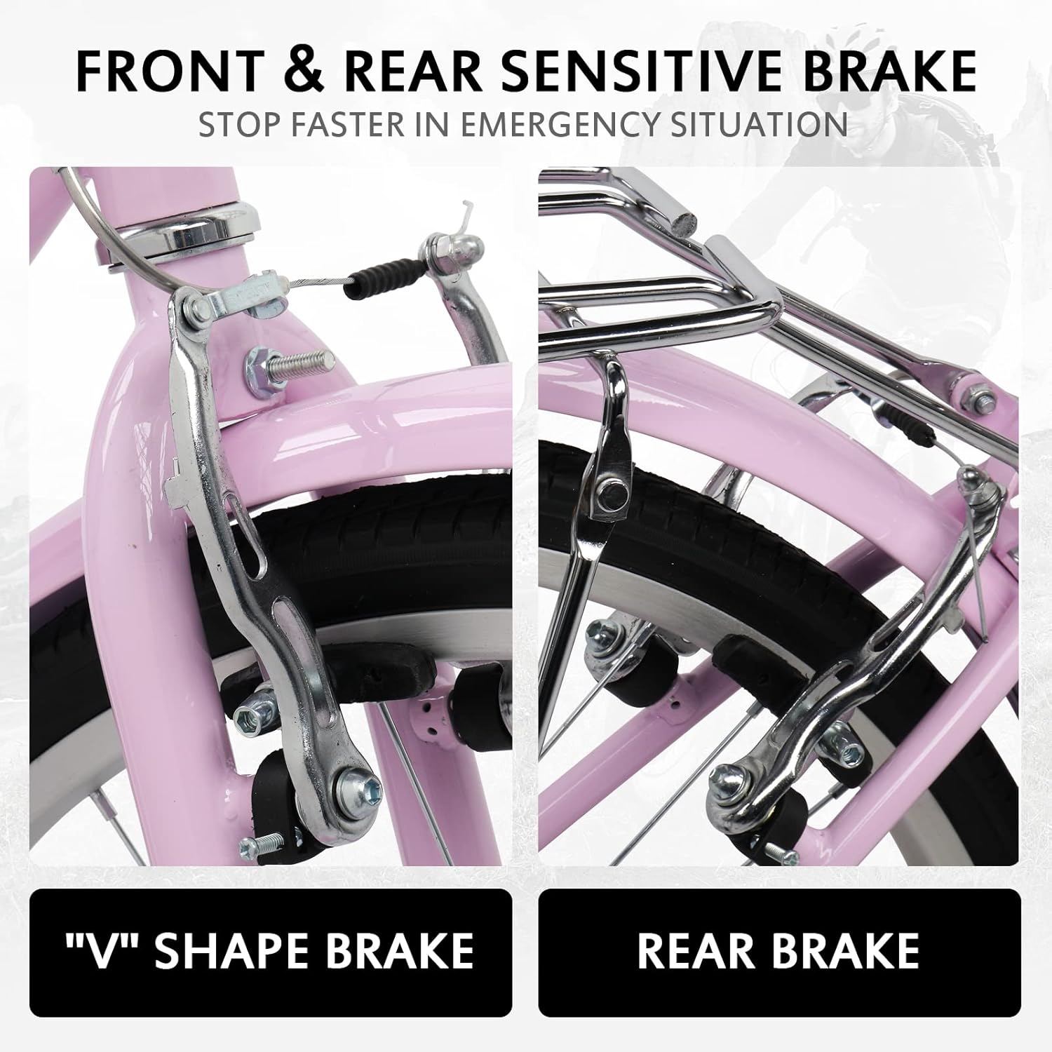 Ktaxon Women Bike 24/26 Inch Bicycles for Women, Beach Cruiser Bike with Premium Derailleur & Shift Lever, Adjustable Seat, High-Carbon Steel Frame and Excellent Welding Technology | Premium Derailleur, Shift Lever, Adjustable Seat