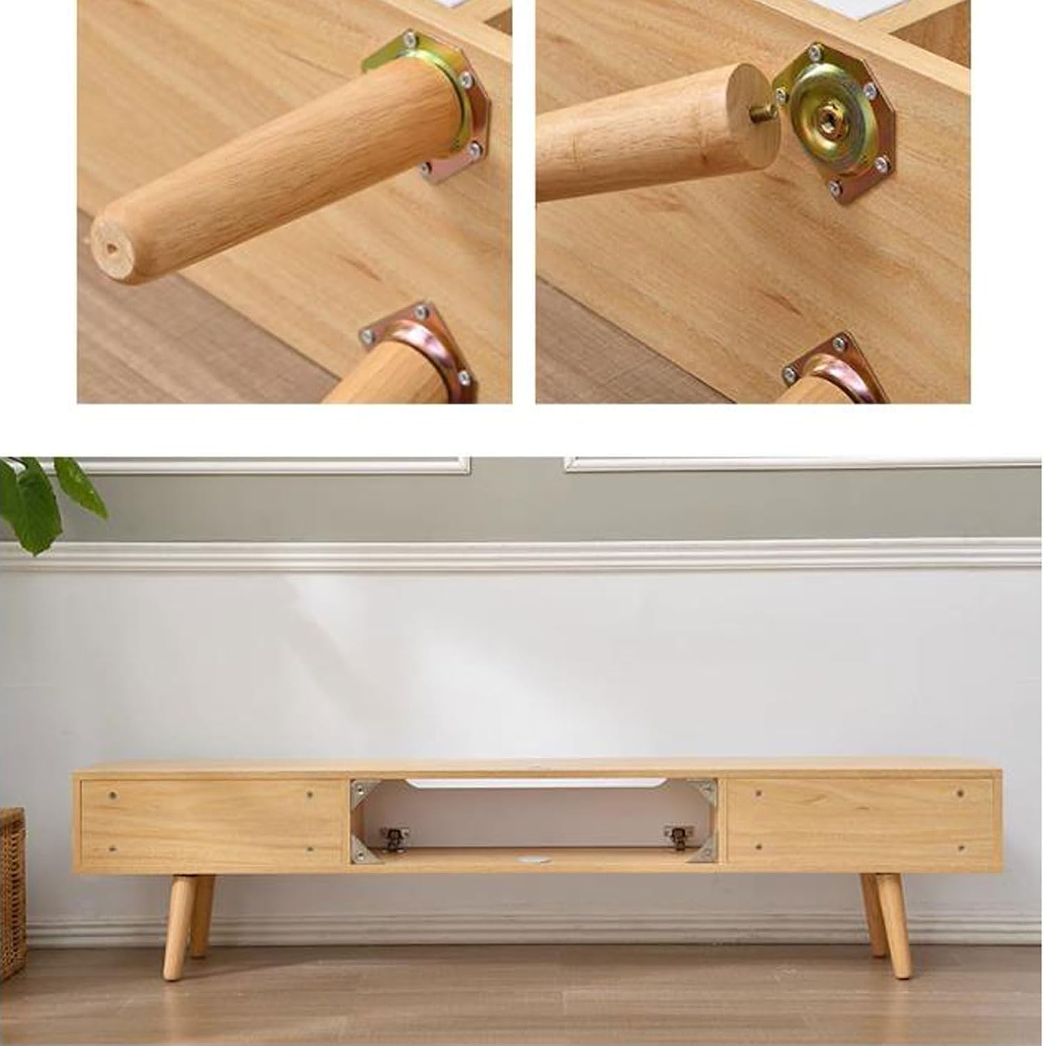 TV Table Unit for TVs, Wall Mounted TV Cabinet Floating TV Shelf Wall Shelf Entertainment Center Storage Cabinet Book Shelf Media Gaming TV Console Goods Rack Audio-visual Equipment Shelves 150cm