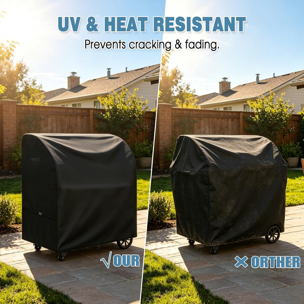 Santa Maria Grill Cover for Argentine Wood Fire & Charcoal BBQ Grill, Waterproof Heavy Duty BBQ Cover-36 D x 53' W x 61' H