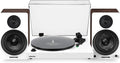Fluance RT81+ Elite Vinyl Turntable (White) and Ai61 6.5' Stereo Bookshelf Speakers (White Walnut) Bundle: High Fidelity Sound, Detailed Audio Reproduction, Seamless Integration