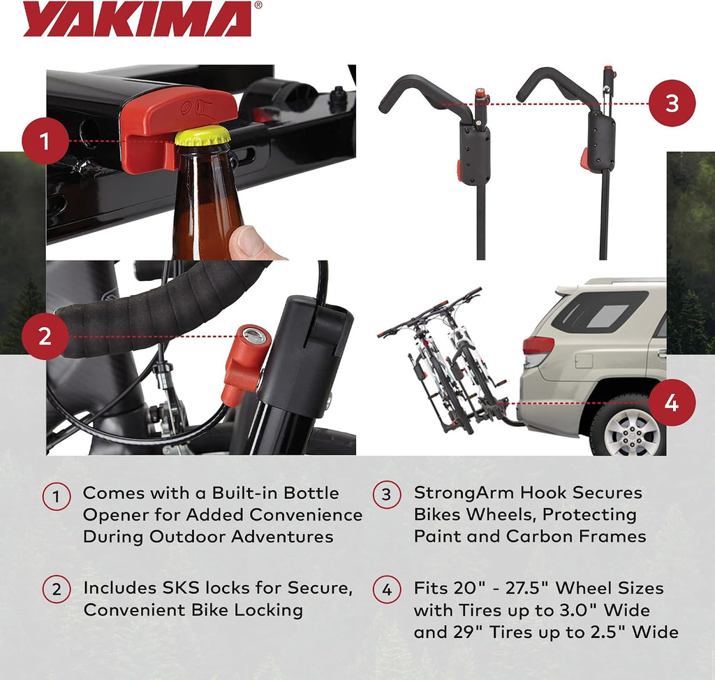 YAKIMA, HoldUp Hitch Mount Tray Bike Rack