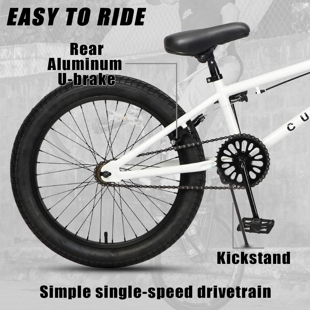 cubsala Freestyle BMX Bike, 18 20 Inch Kids Bicycle for 5-13 Years Old Kids and Beginner Level Rider, Multiple Colors