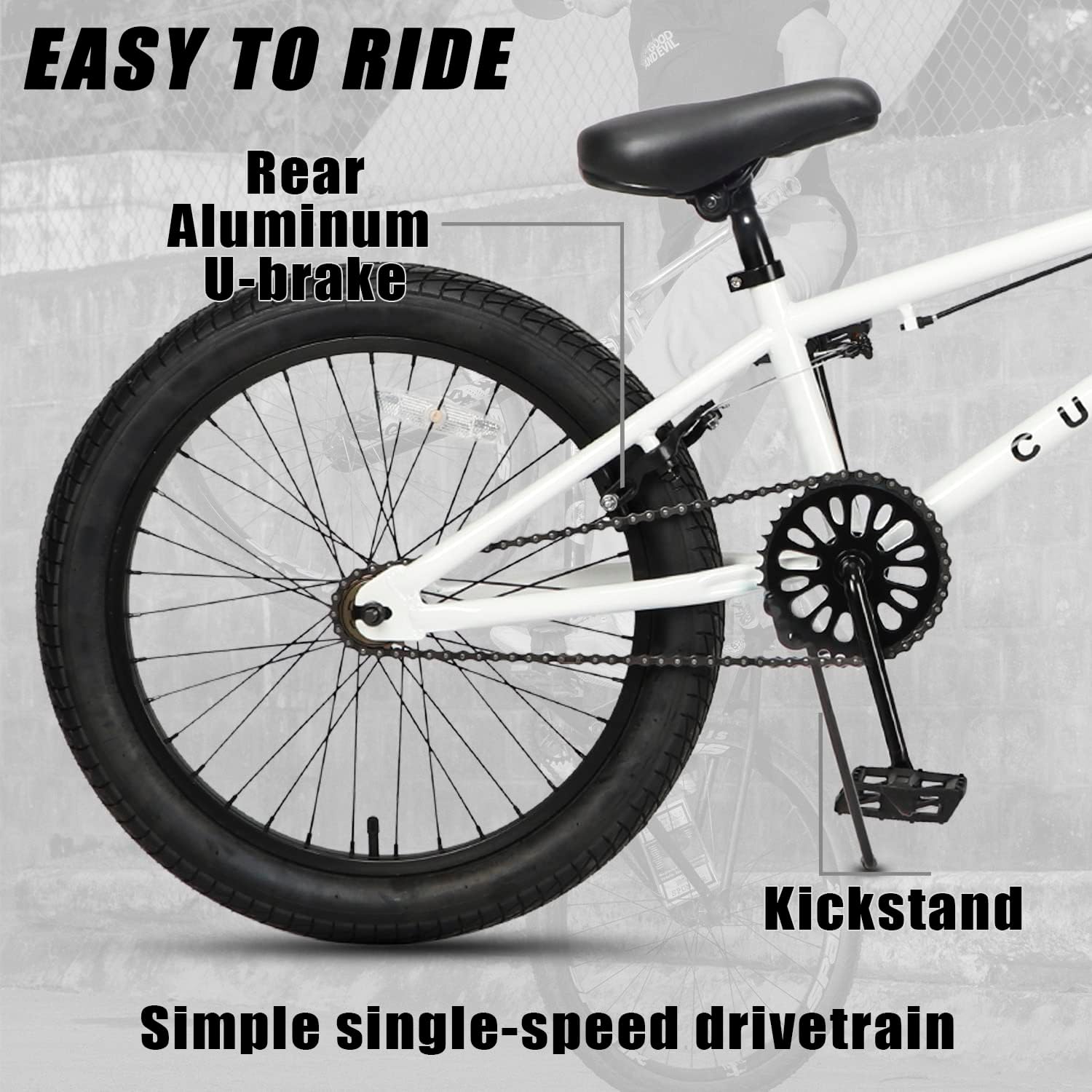 cubsala Freestyle BMX Bike, 18 20 Inch Kids Bicycle for 5-13 Years Old Kids and Beginner Level Rider, Multiple Colors