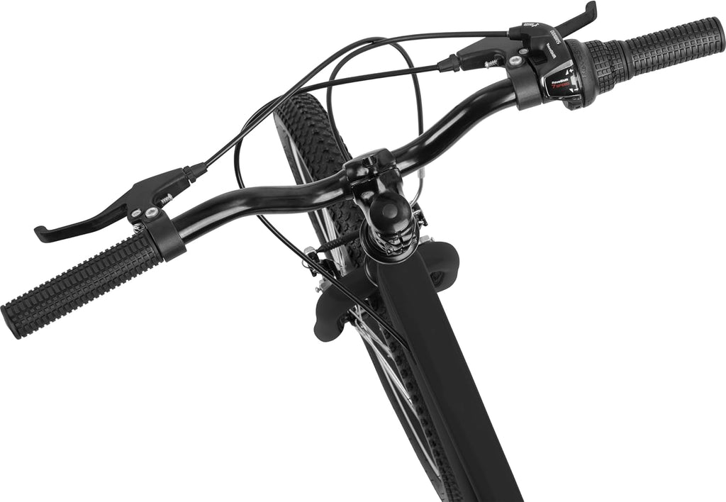Retrospec Dart Kids Bike - 7-Speed Hybrid Bicycle for Ages 6-11 with 29in All-Season Tires & Shock Absorption - Adjustable Height Youth Bike with V-Brakes & Smooth Gear Shifting