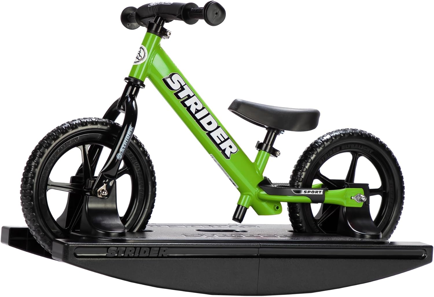 Strider Sport 2-in-1 Rocking Bike - Helps Teach Baby How to Ride a Balance Bicycle - for Kids 6 Months to 4 Years - Easy Assembly & Adjustments