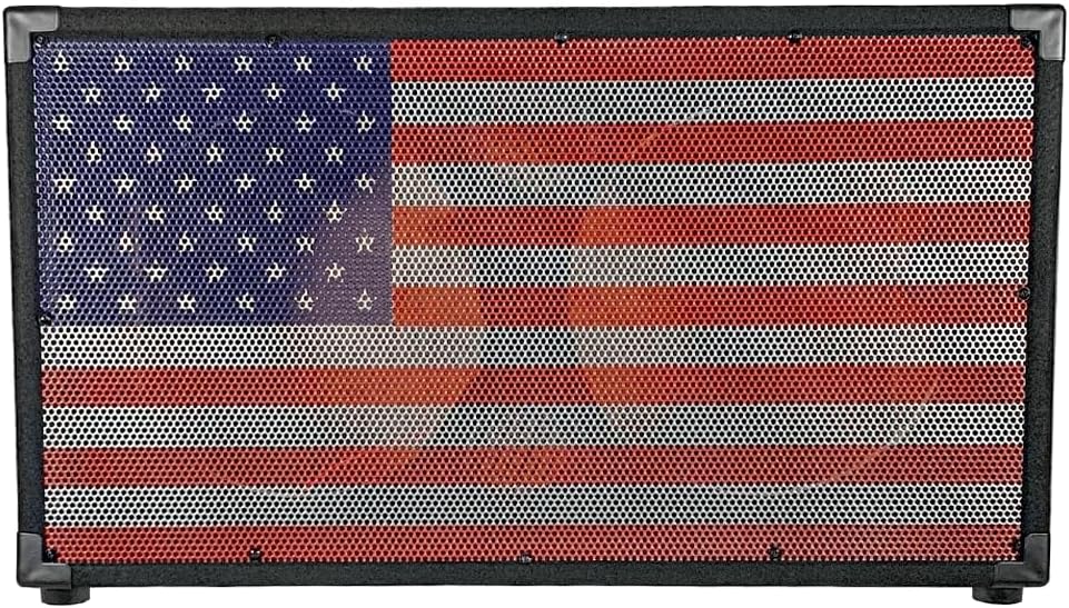 Seismic Audio - SA-212Empty-USA - Empty 2x12 Guitar Speaker Cabinet with Interchangeable USA Grille