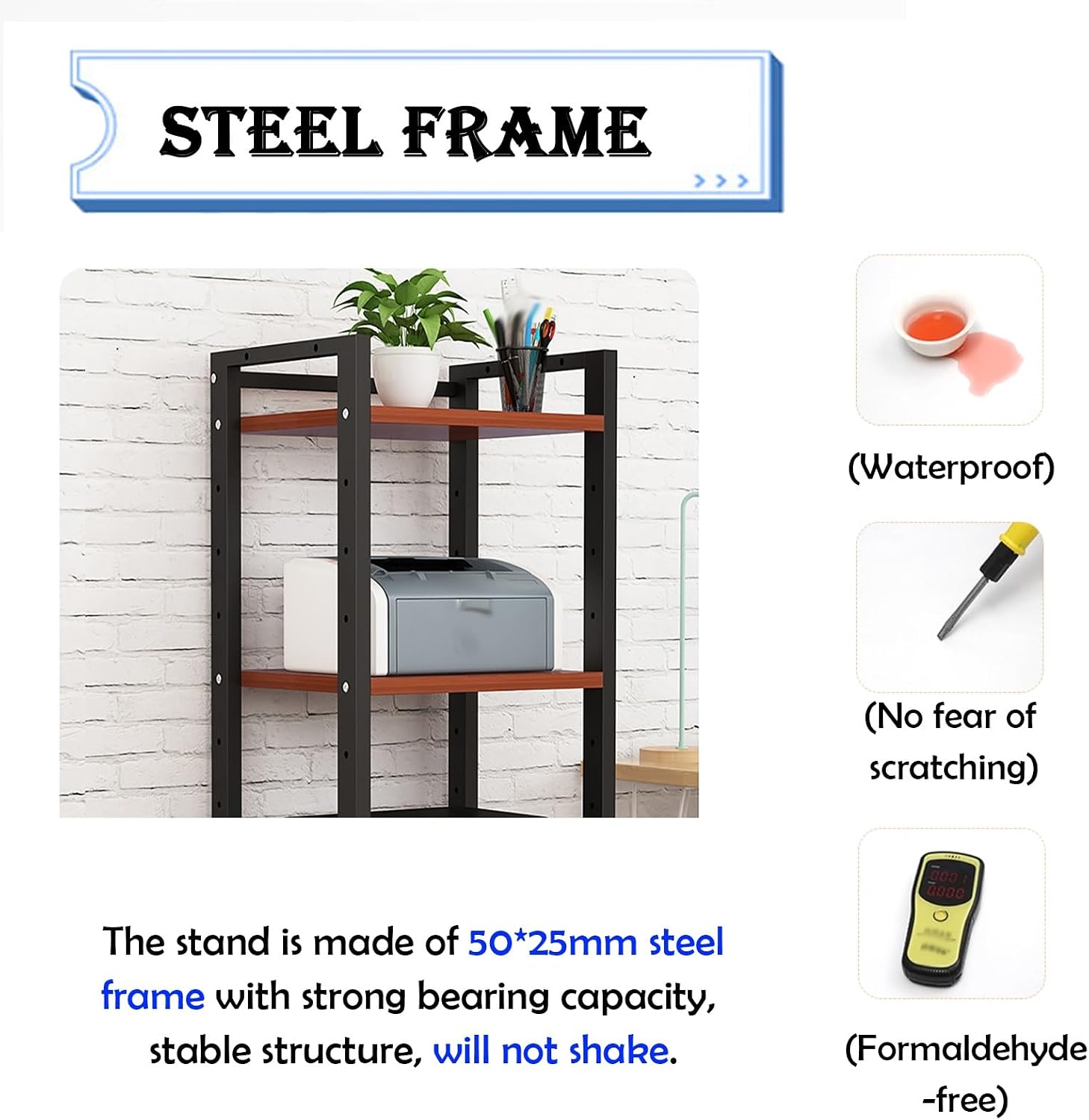 4 Tier Adjustable Audio Cabinet/Corner Bookcase, Home Theater Cabinet/Kitchen Storage Stand for DVD Player Book, Electronics Equipment Shelf (Size : Style B)