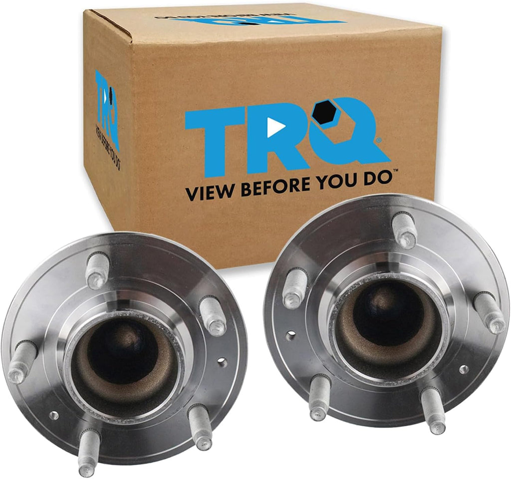 TRQ Rear Left and Right Wheel Bearing and Hub Assembly Set 2 Piece Compatible with 2018-2022 Chevrolet Equinox FWD 2018-2022 GMC Terrain FWD