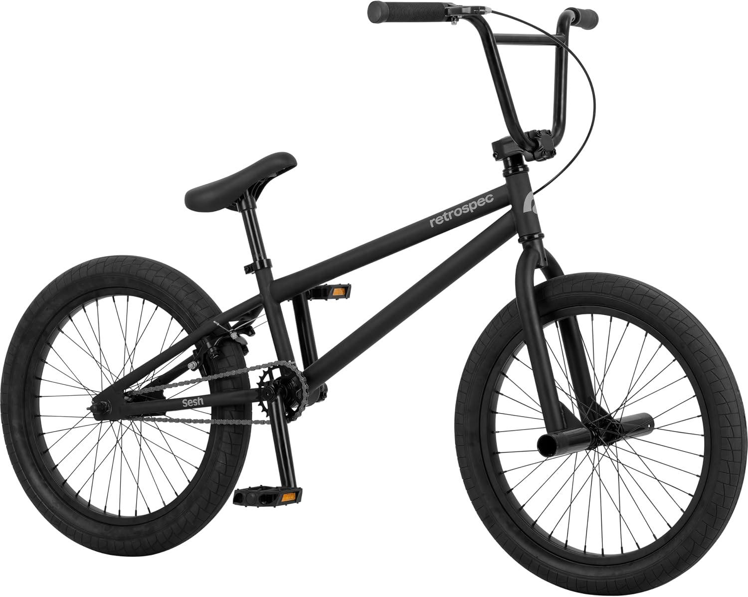 Retrospec Sesh 20' Kids BMX Bike - Freestyle Youth Bicycle for Boys and Girls With Removable Axle Pegs, U-Brake, Threadless Steering and Shock-Absorbing Tires for Children Ages 6-11 Years Old