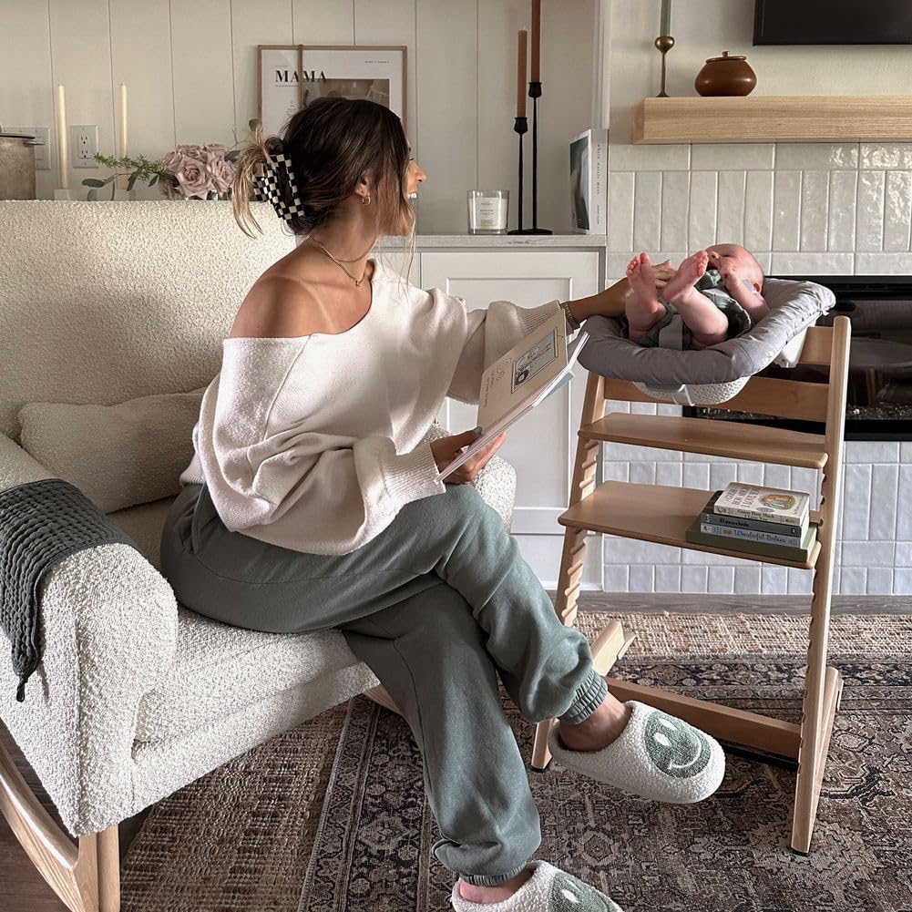 Stokke Tripp Trapp High Chair 2, Natural (Includes Chair & Baby Set) with Newborn Set - Safe, Adjustable, Ergonomic Design