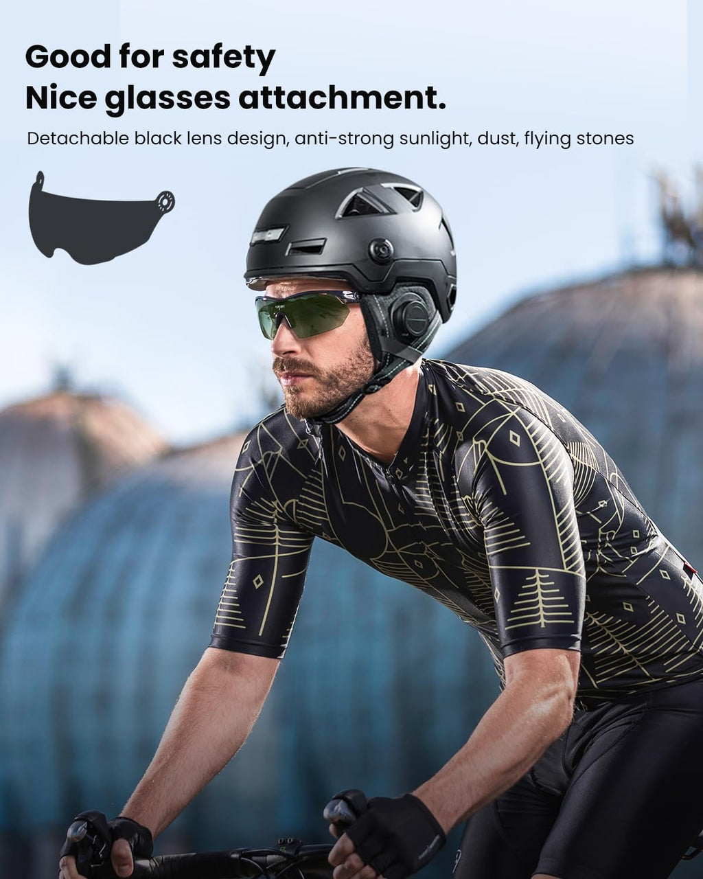 ILM Smart Adult Bike Helmet with Automatic G-Sensor Turn Signal & Brake Warning LED Light Control Road Cycling Helmet E3-12LS