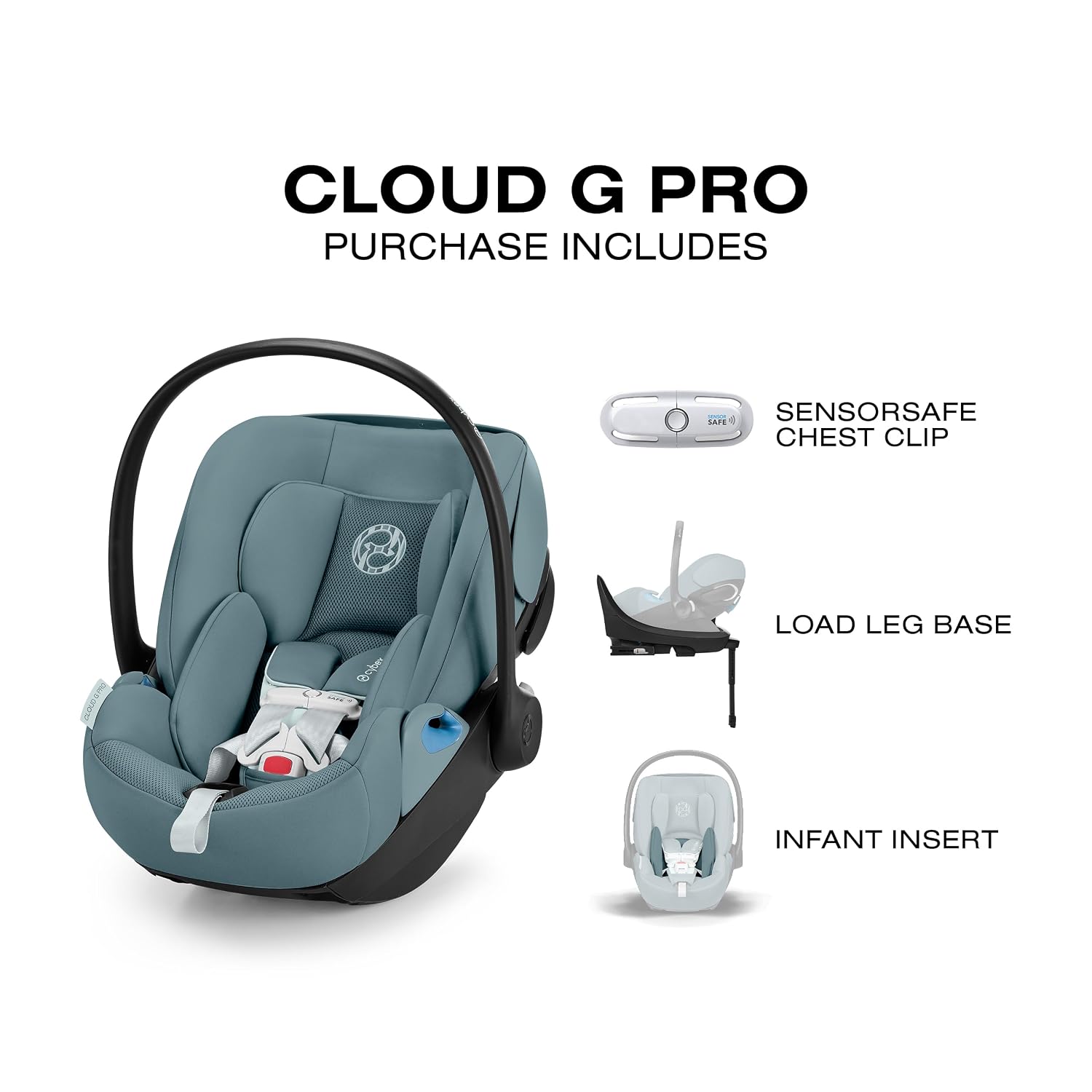 Cloud G Pro Comfort Extend Infant Car Seat - Stormy Blue