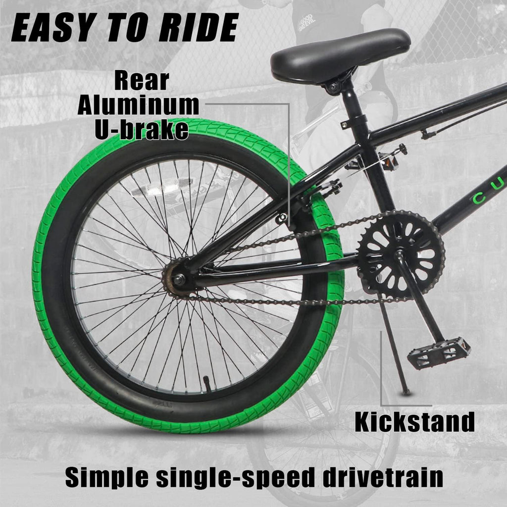 cubsala Freestyle BMX Bike, 18 20 Inch Kids Bicycle for 5-13 Years Old Kids and Beginner Level Rider, Multiple Colors