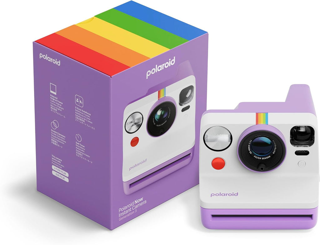 Polaroid Now 3rd Generation I-Type Instant Film Camera - Purple - Camera Only No Film (9159)